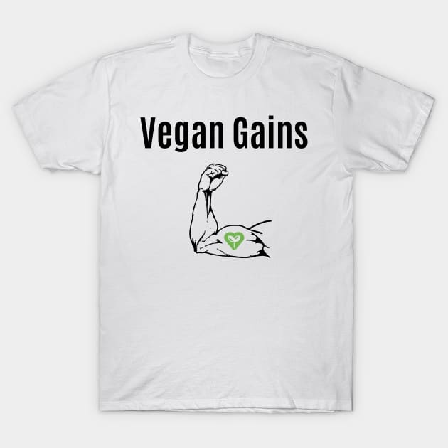 Vegan Gains T-Shirt by VeganShirtly